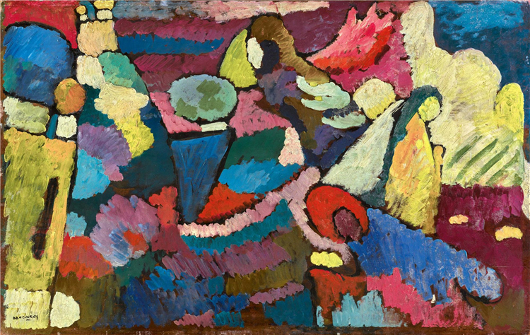 Improvisation On Mahogany 1910 Wassily Kandinsky Oil Painting